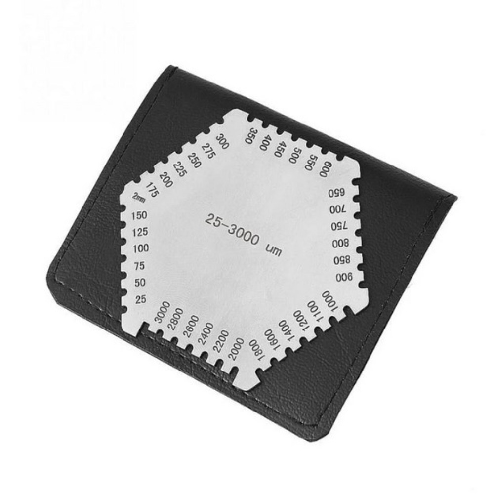Paint Thickness Gauge - Aço inoxidável Paint Coating Hexagon Wet