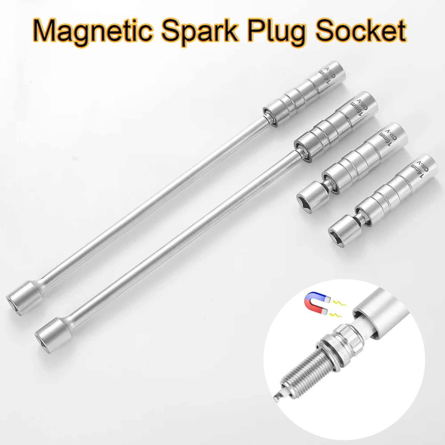 Spark Plug Socket Set - Adaptador de Chave de Soquete para