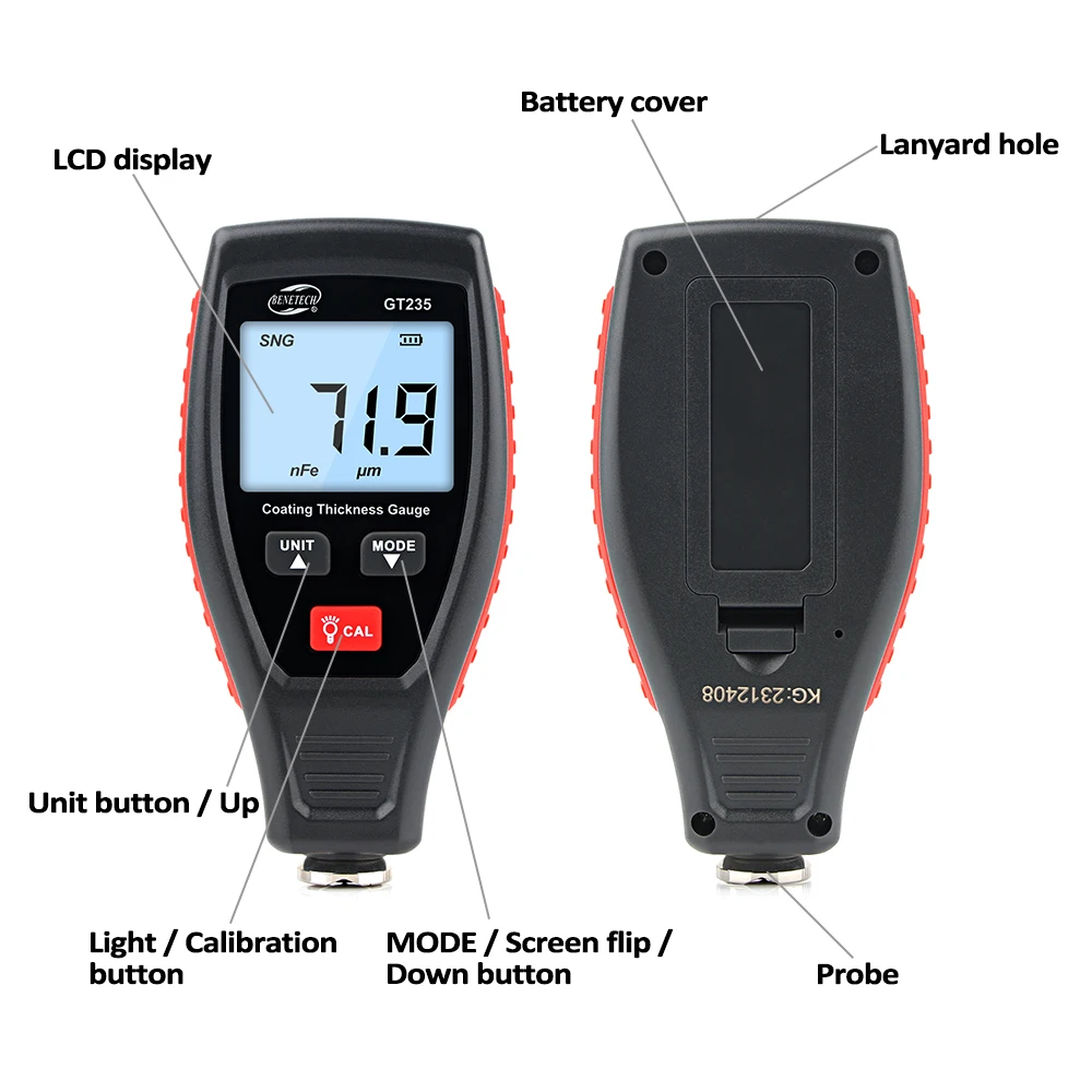 Medidor de espessura de revest - Paint Thickness Gauge avaliação e preço