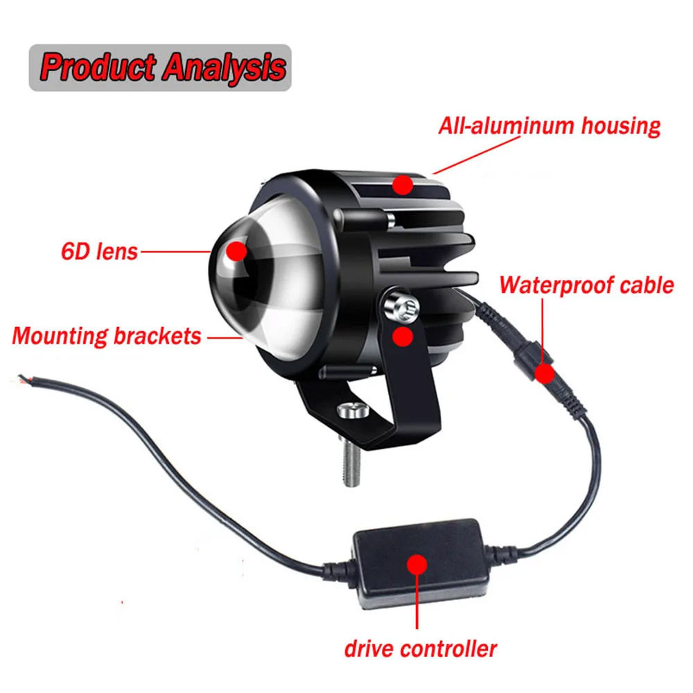 Motocicleta lâmpada led farol  - Headlight Aiming Tool avaliação e preço