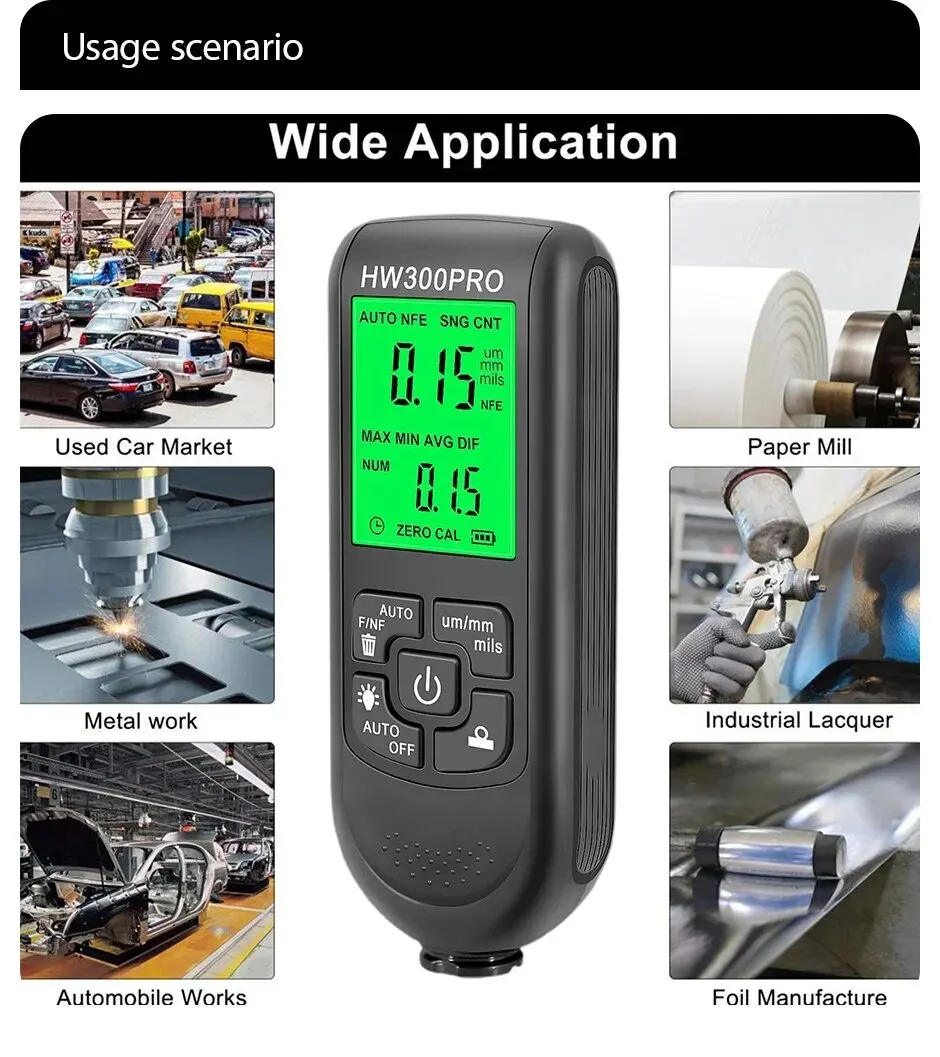 Medidor Automático de Espessur - Paint Thickness Gauge avaliação e preço