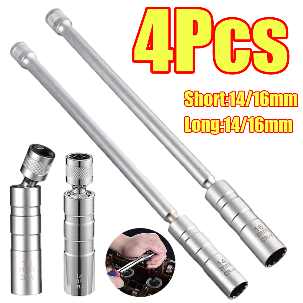 1-4 pces 14mm 16mm vela de ign - Spark Plug Socket Set avaliação e preço